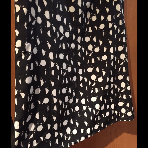 Mossimo polka dot dress shift dress black and white Medium dress sleeveless - Picture 3 of 11